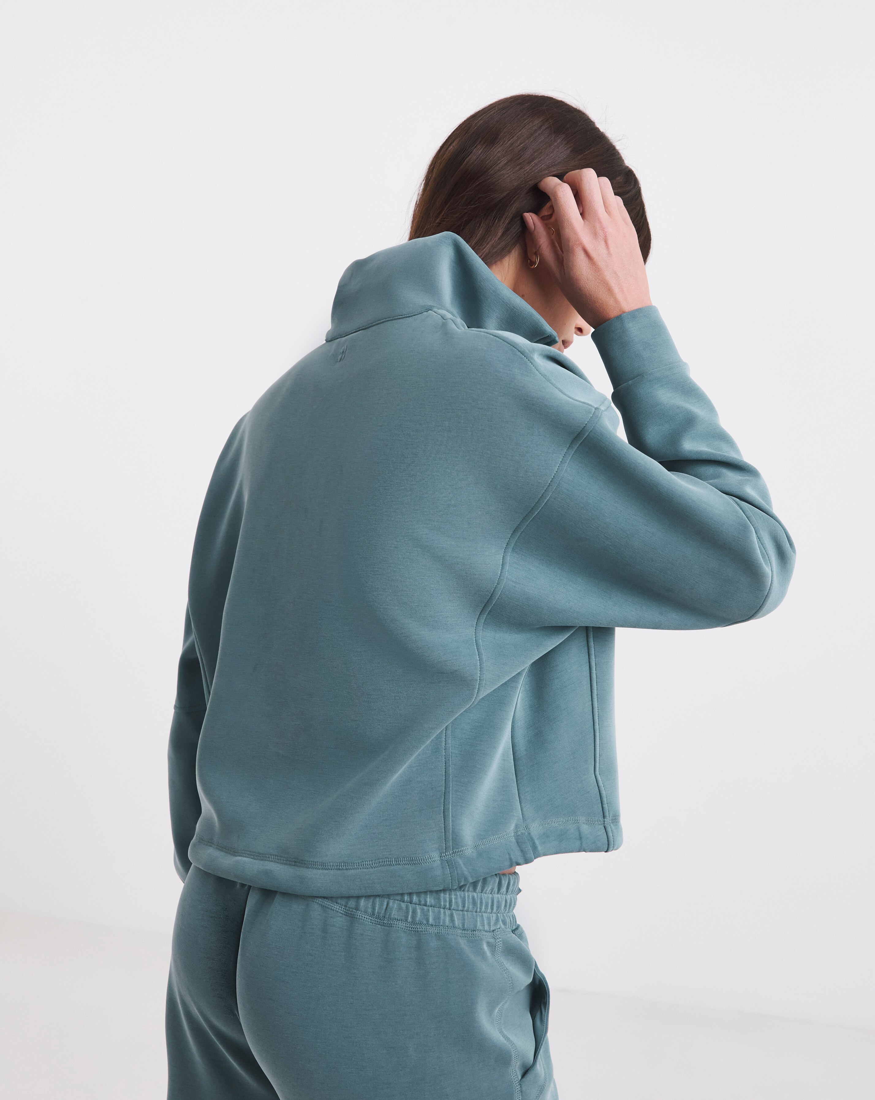 Sweaty Betty Sand Wash Funnel Neck Half Zip | JD Williams