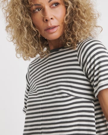 Cotton Slub A-Line Swing Dress