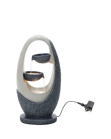 Charles Bentley 2 Tier Cascading Bowls Oval Water Feature