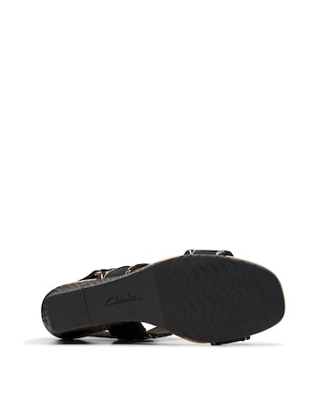 Clarks Kyarra Rose Suede Wedged Sandal Wide Fit