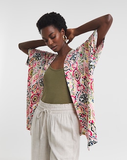 Edge to Edge Printed Cardigan