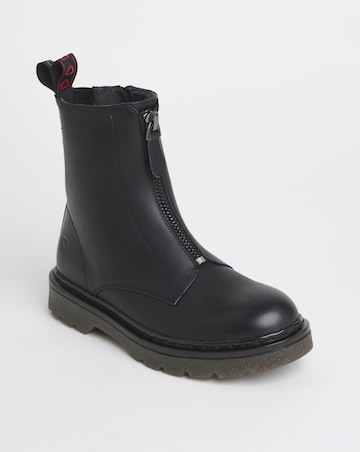 Heavenly Feet Oberon Zip Chunky Boot Wide Fit