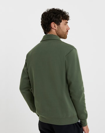 Folio Interlock 1/4 Zip Sweatshirt-Khaki