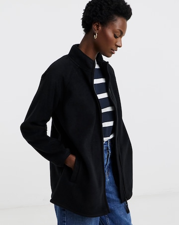 Zip Through Longline Fleece