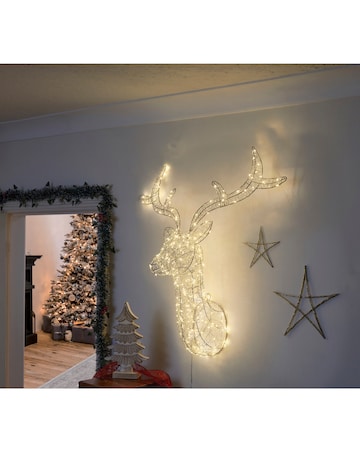 Three Kings LED Stag Decoration
