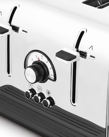 Morphy Richards 240333 Venture Retro Stainless Steel 4 Slice Toaster