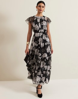 Phase Eight Jordine Floral Print Midaxi Dress