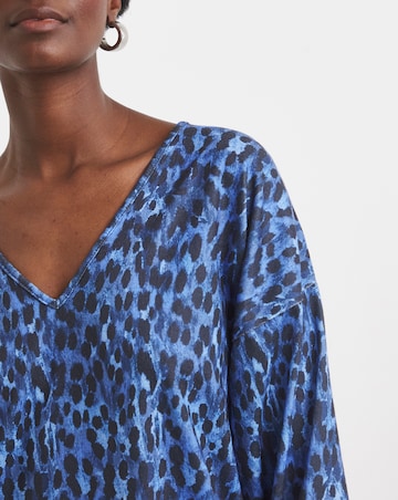 Soft Touch V Neck Longline Top