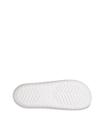 Crocs White Classic Slider Sandals -Standard Fit (D)