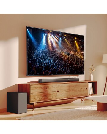 Hisense 75in 75A6NTUK Smart 4K TV with Amazon Alexa and 180W Soundbar Bundle