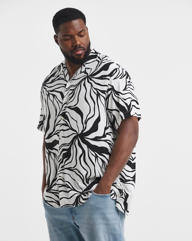 Jack & Jones Jeff Resort Printed Shirt - White