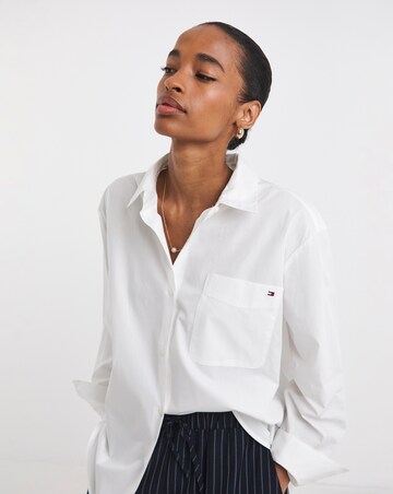 Tommy Hilfiger Poplin Easy Fit White Shirt