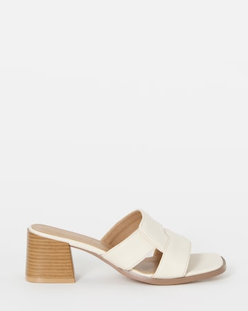 Raye Low Block Heel Woven Mules - Extra Wide Fit (EEE)