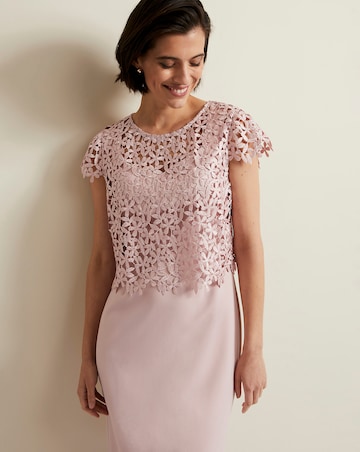 Phase Eight Daisy Lace Double Layer Dress