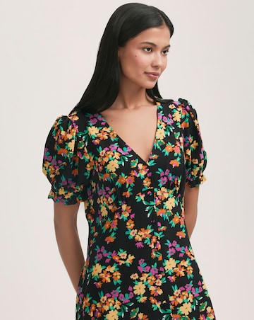 Finery London Floral Button Up Dress