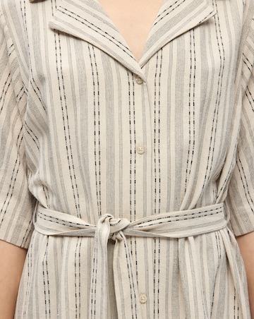 OBJECT Cream Two Quarter Sleeve Midi Dress