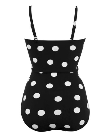 Pour Moi Santa Monica Tummy Control Strapless Swimsuit Black/White