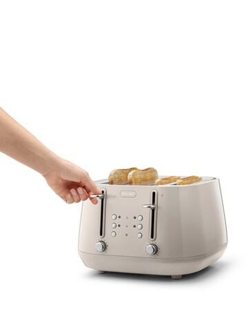 De'Longhi Eclettica CTY4003.BG Beige 4 Slice Toaster