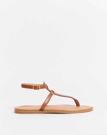 Jaylin Toe Post Buckle Flat Sandals Ex Wide Fit Simply Comfort