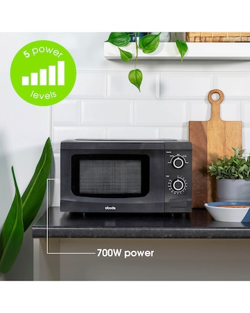 Abode AMM2001B 20L Black Manual Microwave