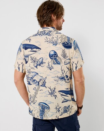 Joe Browns Shark Party Shirt - White/Blue