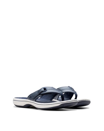 Clarks Navy Cloudsteppers Brinkley Reyna Sandals - Standard Fit (D)