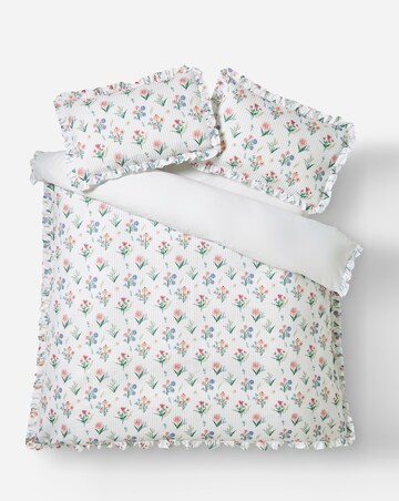 Julipa Izzy Floral Pinsonic Ruffle Duvet Cover Set
