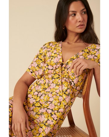 Nobody's Child Dalia Midi Dress Kit Floral Pink