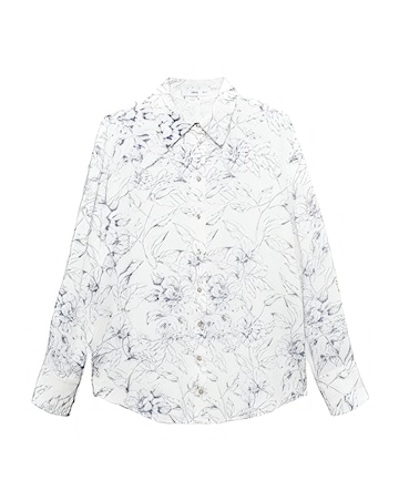 Mango Button Printed Shirt