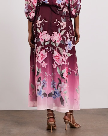 Joanna Hope Drop Waist Pleated Skirt