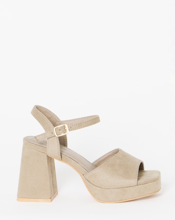 Chacha Platform Heel Sandals - Wide Fit (E)