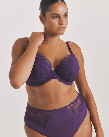 Pretty Secrets (2 Pack) New Ella Padded Plunge Wired Bras (B-G) Fig/Cherry