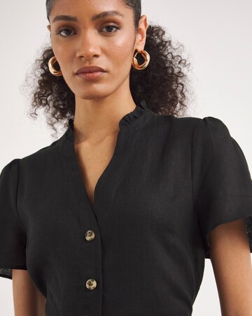 Whistles Linen Collar Jumpsuit