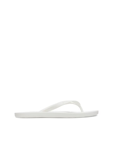 Crocs White Classic Toe Post Sandals -Standard Fit (D)
