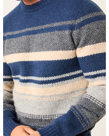 FatFace Calder Stripe Jumper (Regular & Tall) - Navy