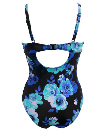 Pour Moi Portofino Wired Padded Swimsuit Black Floral