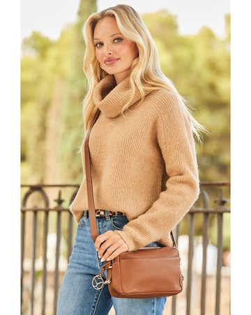 Sosandar Roll Neck Super Soft Knitted Jumper