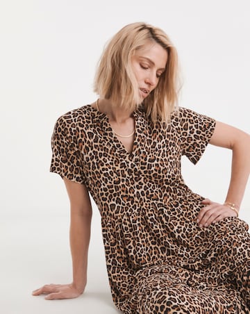 Notch Neck Maxi Dress