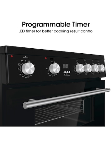 Hisense HDE3211BIBUK 60cm Induction Double Cooker - Black