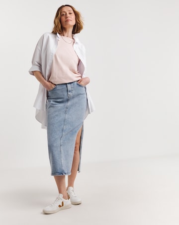 Blush Dropped Shoulder Oversized T-Shirt