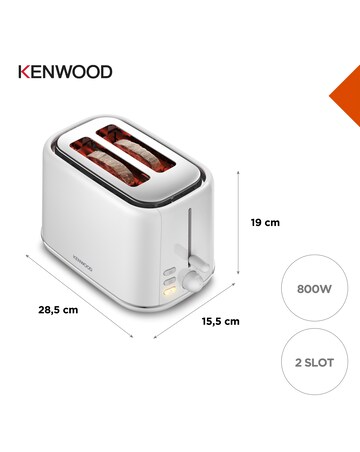 Kenwood Abbey Lux TCP05.A0WH White 2 SliceToaster