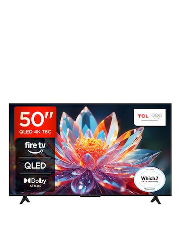 TCL 50T6CUK 50in 4K QLED Fire TV with Freely
