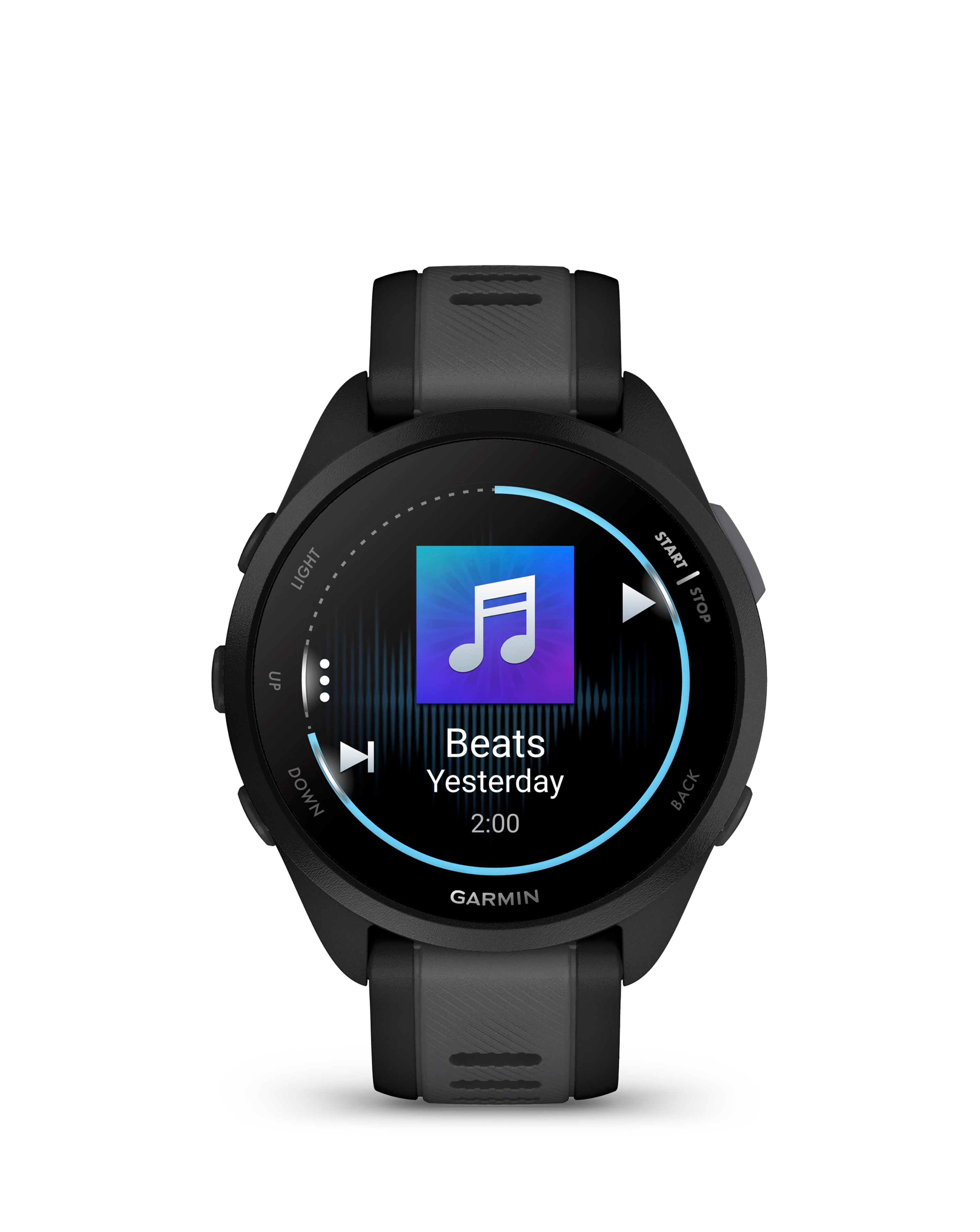 Garmin Forerunner 165 Smart Watch - Black & Slate Grey | JD Williams
