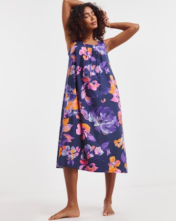 Cyberjammies Floral Print Woven Chemise Navy Mix