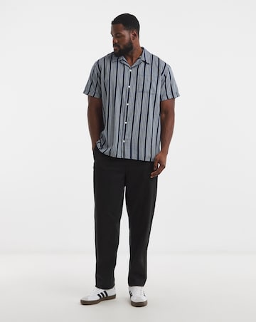 Jack & Jones Dover Stripe Resort Shirt - Blue/White