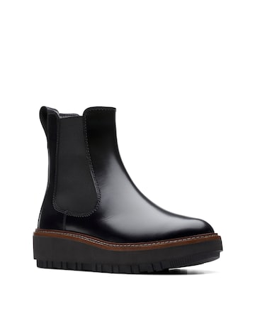 Clarks Orianna Suede Wedge Boots D Fit