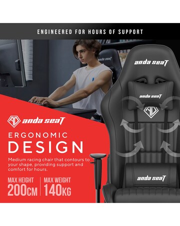 andaseaT Jungle Black Gaming Chair