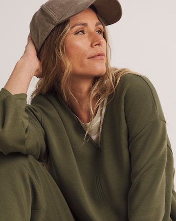 Anthology V-Neck Modal Longline Sweatshirt