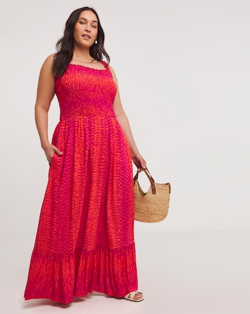 Joe Browns Polly Spot Jersey Maxi Dress