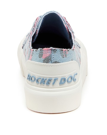Rocket Dog Lisa Leopard Jazzin Plus Lace Up Canvas Trainers